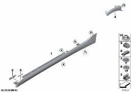 COVER DOOR SILL / WHEEL ARCH