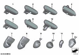 Lusterko wewnętrzne diagram for BMW MINI F56 One