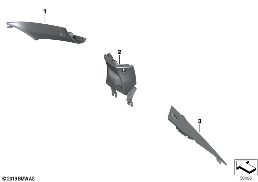 INDI. A, B, C-PILLAR TRIM COVERS