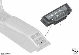 OPERATING UNIT, REAR CLIMATE CONTROL