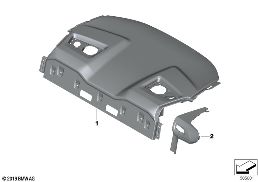 INDIVIDUAL REAR WINDOW SHELF, ALCANTARA