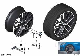BMW LA WHEEL DOUBLE SPOKE 555M - 19