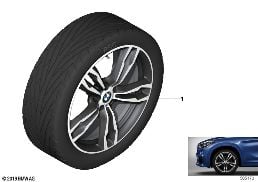 BMW LM WHEEL M DOUBLE SPOKE 572M- 19