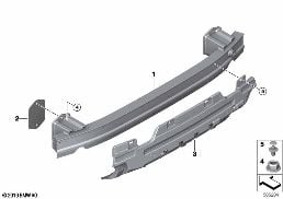 CARRIER, REAR diagram for BMW 8 Series F93 M8 Gran Coupe M8