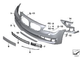 TRIM COVER, FRONT