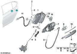 CLOSING SYSTEM, DOOR, REAR