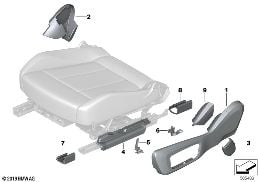 SEAT, FRONT, SEAT TRIM COVERS, ELECTRIC
