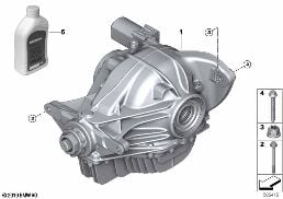 Arka diferansiyel diagram for BMW 5 Series F90 M5 LCI M5 CS