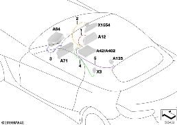 REP.CABLE MAIN WIRING HARNESS HSD diagram for BMW Z4 G29 30i