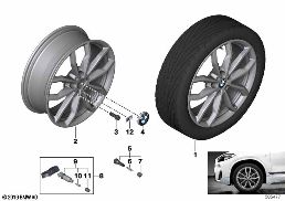 BMW LA WHEEL Y-SPOKE 711M - 18