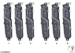 조작부, 센터콘솔 diagram for BMW X3 G01 30eX