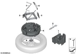 隨車工具 / 車輛升降機 diagram for BMW X5 G05 25dX