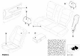 Tissu Individual au mètre, Pucci diagram for BMW 5 Series E39 525td