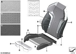INDIVIDUAL COVER M SPORT SEAT
