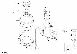 OIL CARRIER / SINGLE PARTS diagram for BMW 3 Series E46 318i