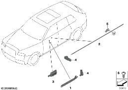 Conducteur otique porte diagram for BMW Rolls-Royce Cullinan RR31 Cullinan