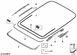 PANORAMA ROOF MOUNTING PARTS