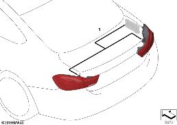 CONVERSION, TAIL LIGHT, LCI, BLACKLINE diagram for BMW 4 Series F33 425d
