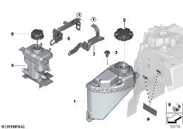 Ausgleichsbehälter diagram for BMW X7 G07 M50iX