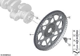 Volan diagram for BMW 5 Series F90 M5 LCI M5 CS