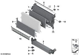 COOLANT RADIATOR MOUNTING HARDWARE