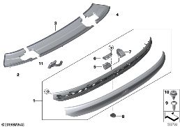 TRUNK LID, MOUNTING PARTS diagram for BMW 6 Series G32 GT 640iX