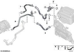 COOLANT CIRCUIT HIGH-VOLT.BATTERY UNIT