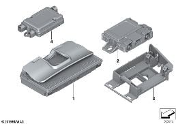 SEPARATE COMPONENTS TELEPHONY WCA/NFC diagram for BMW 6 Series F12 LCI 650iX