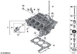 Culasse diagram for BMW 3 Series F31 LCI 318i