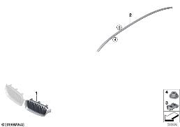 EXTERIOR TRIM / GRILL diagram for BMW 3 Series F30 335i