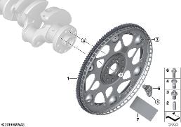 Volante do motor diagram for BMW X7 G07 M50iX