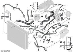 Węże płynu chłodzącego układu chłodzenia diagram for BMW 7 Series G11 730i