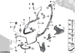 Chladicí potrubí diagram for BMW X5 G05 50iX