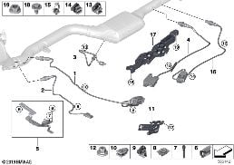 Výfuková senzorika / Sonda NOX / SCR diagram for BMW X5 G05 30dX