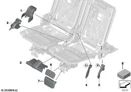 SEAT, REAR, TRIMS, 3RD ROW diagram for BMW X7 G07 40dX