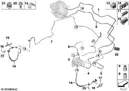 Tuyau de frein avant diagram for BMW Rolls-Royce Cullinan RR31 Cullinan