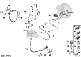 Tuyau de frein avant diagram for BMW Rolls-Royce Cullinan RR31 Cullinan