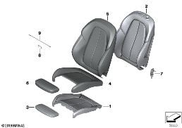 SEAT, FRONT, UPHLSTRY, COVER, SPORT SEAT