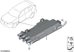 ЭБУ блока комфортной зарядки KLE diagram for BMW 3 Series G21 Tуринг LCI 330e