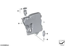 SEP.COMPONENTS F.WASHER FLUID RESERVOIR diagram for BMW Z4 G29 30i