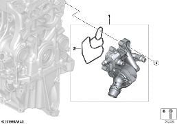 THERMOSTAT diagram for BMW 3 Series G20 Sedan 320dX