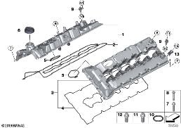 Coperchio testa cilindro diagram for BMW Rolls-Royce Phantom RR11 Phantom