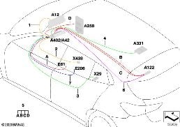 リペア - ワイア ハーネス Head Unit High diagram for BMW X2 F39 20iX