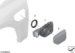 尾板 diagram for BMW X3 G01 LCI 30eX