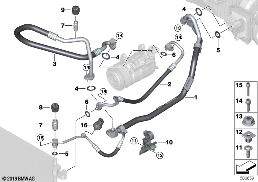 COOLANT LINES diagram for BMW 3 Series G21 Touring 320d