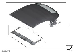 INDIVIDUAL FOLDING TOP diagram for BMW 8 Series F91 M8 Convertible M8