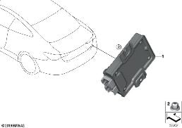 REAR AXLE DIFFERENTIAL CONTROL UNIT diagram for BMW 4 Series G23 Convertible LCI M440iX