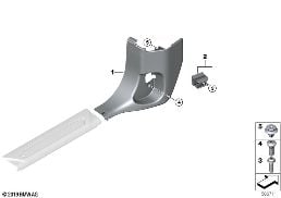 TRIM PANEL LEG ROOM diagram for BMW 1 Series F40 128ti