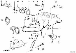 Equipo de aspiracion diagram for BMW 3 Series E30 318i