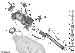 POLLUTANT REDUCTION COOLING diagram for BMW 7 Series G11 LCI 740dX